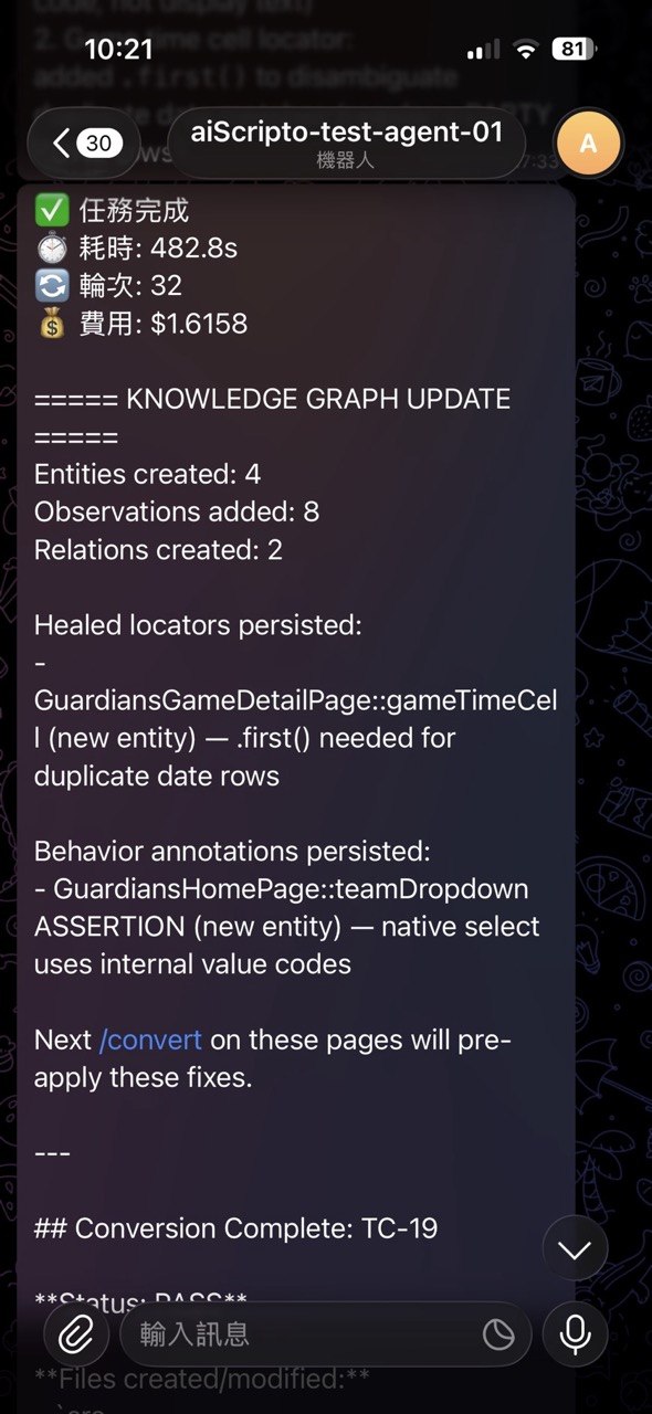 Telegram Bot - Convert Step 2