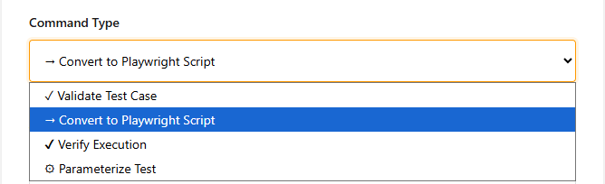 Web UI - Job Runner Command Type