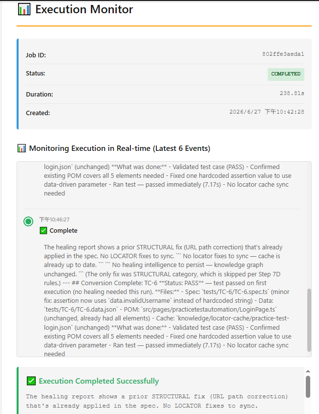 Web UI - Job Runner Convert